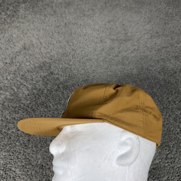 PrAna Hat Cap Snap Back Mens One Size Brown Recycled Polyester Patch Logo - Picture 4 of 10